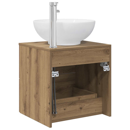 Wall-Mounted Sink Vanity Artisan Oak 49.5 x 44.5 x 66.5 cm