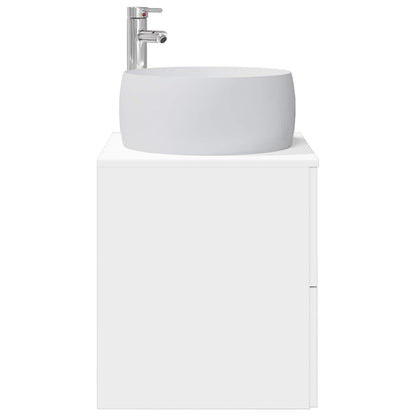 Wall-Mounted Sink Vanity White 49.5 x 44.5 x 66 cm
