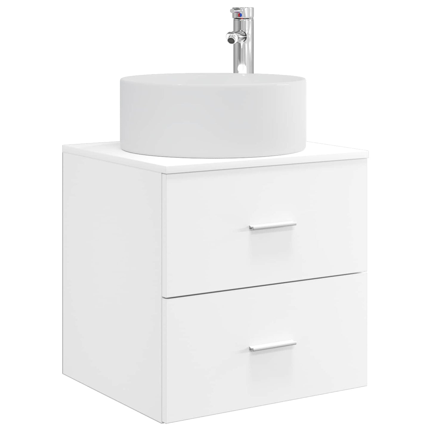 Wall-Mounted Sink Vanity White 49.5 x 44.5 x 65.5 cm