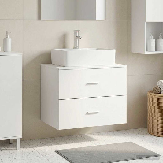 Wall-Mounted Bathroom Cabinet White 62.5 x 44.5 x 50 cm