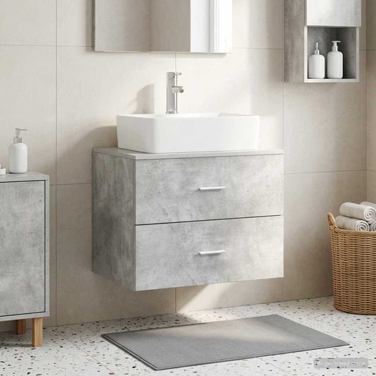 Wall-Mounted Bathroom Cabinet Concrete Grey 62.5 x 44.5 x 50 cm
