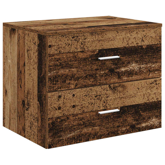 Wall-Mounted Bathroom Cabinet Old Wood 62.5 x 44.5 x 50 cm