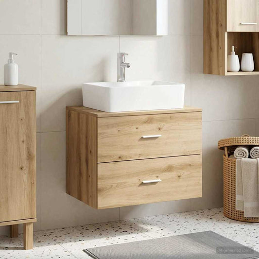 Wall-Mounted Bathroom Cabinet Artisan Oak 62.5 x 44.5 x 50 cm