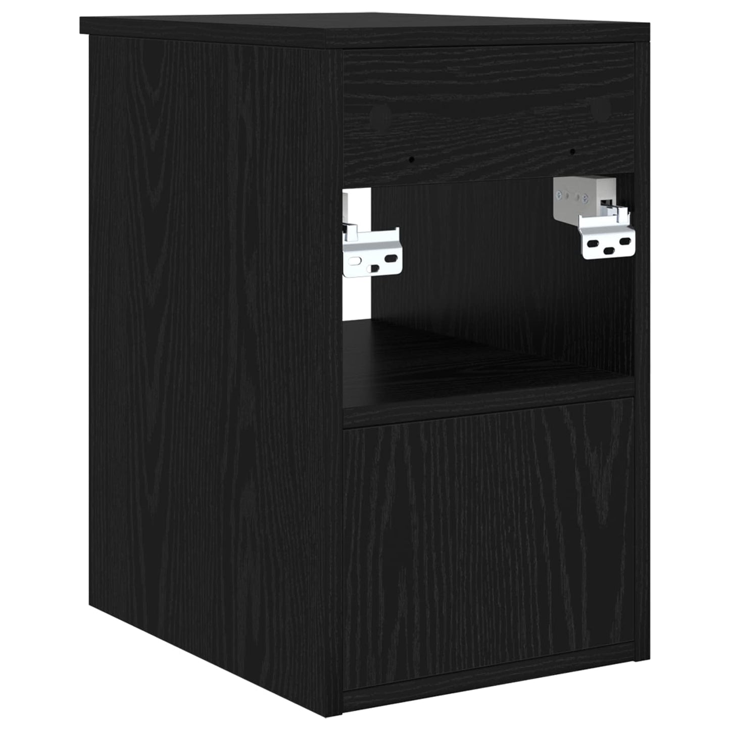 Bathroom Cabinet In-between Black Oak 30 x 35 x 50 cm