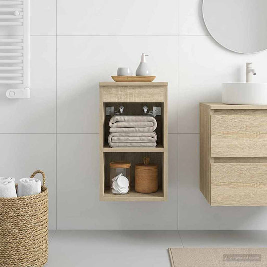 Bathroom Cabinet In-between Sonoma Oak 30 x 35 x 50 cm