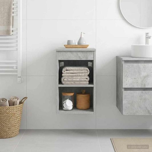 Bathroom Cabinet In-between Concrete Grey 30 x 41 x 50 cm