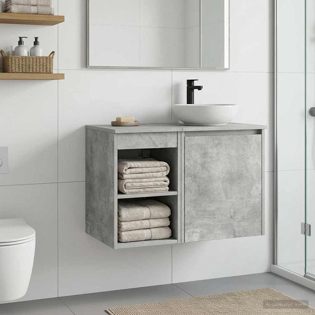 Bathroom Cabinet In-between Concrete Grey 30 x 41 x 50 cm