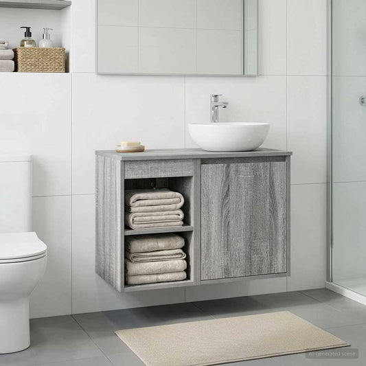 Bathroom Cabinet In-between Grey Sonoma 30 x 41 x 50 cm