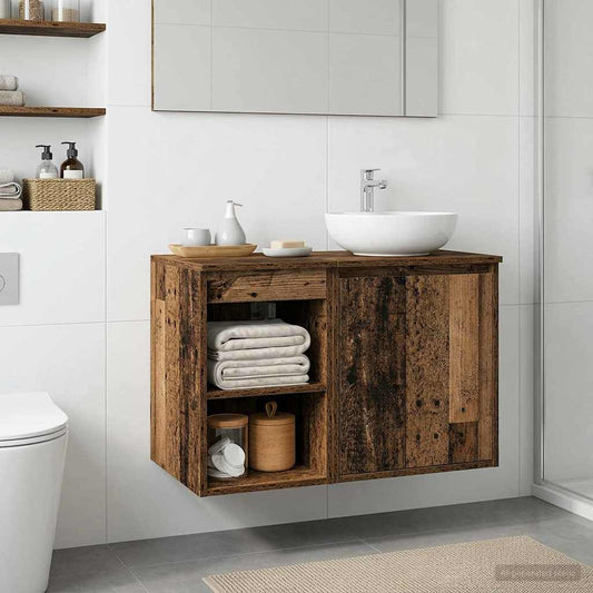 Bathroom Cabinet In-between Old Wood 30 x 41 x 50 cm