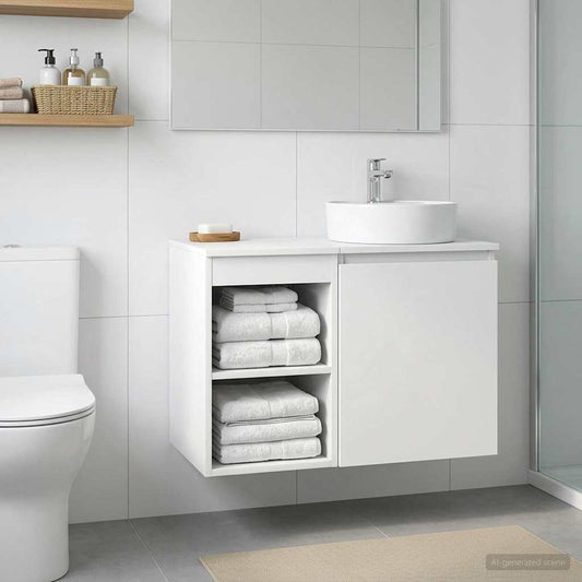 Bathroom Cabinet In-between White 30 x 44.5 x 50 cm