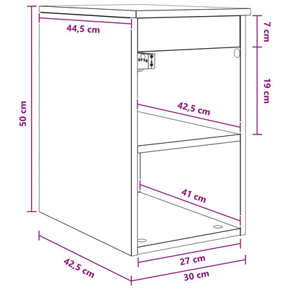 Bathroom Cabinet In-between White 30 x 44.5 x 50 cm
