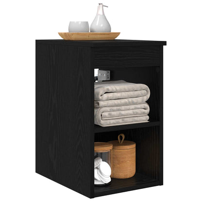 Bathroom Cabinet In-between Black Oak 30 x 44.5 x 50 cm