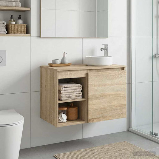 Bathroom Cabinet In-between Sonoma Oak 30 x 44.5 x 50 cm