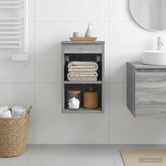 Bathroom Cabinet In-between Grey Sonoma 30 x 44.5 x 50 cm