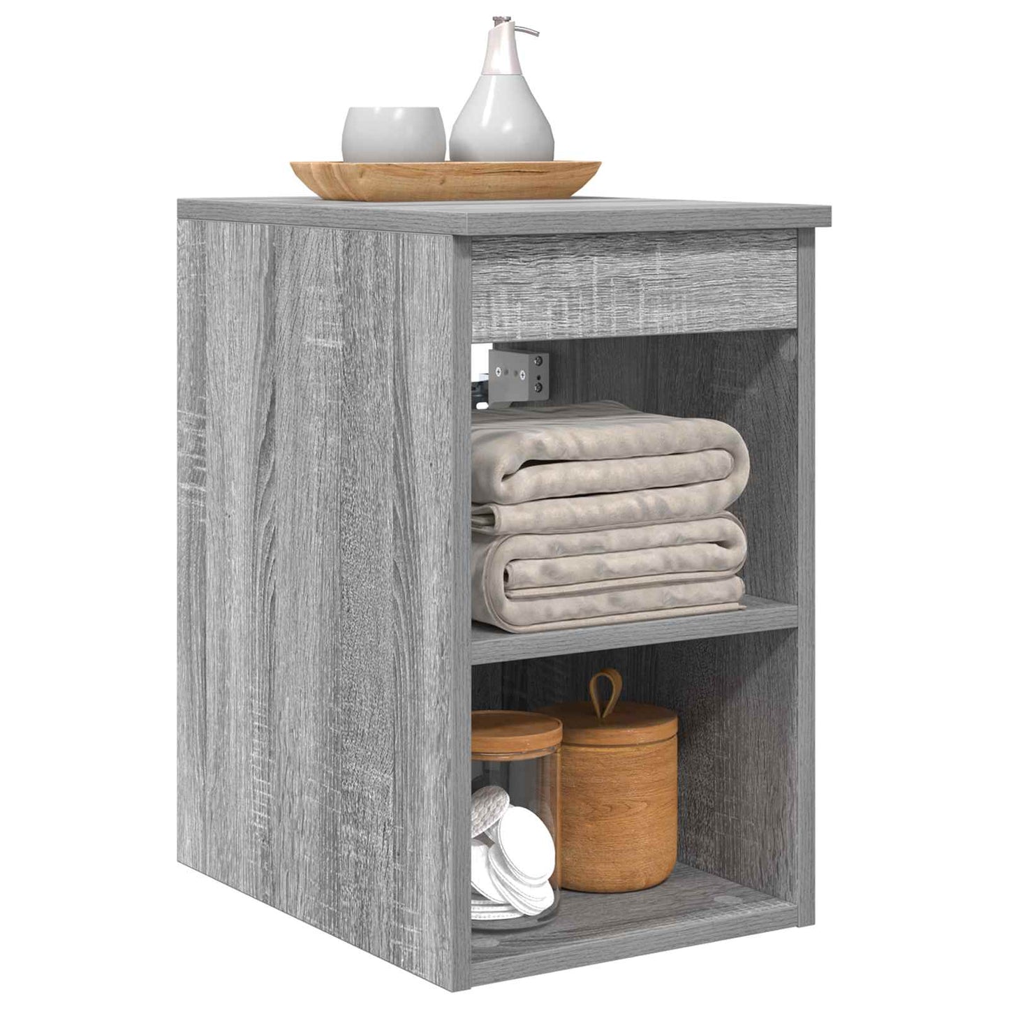 Bathroom Cabinet In-between Grey Sonoma 30 x 44.5 x 50 cm