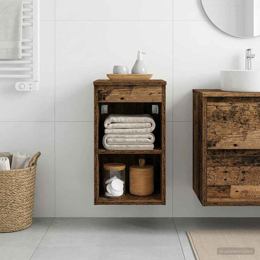 Bathroom Cabinet In-between Old Wood 30 x 44.5 x 50 cm