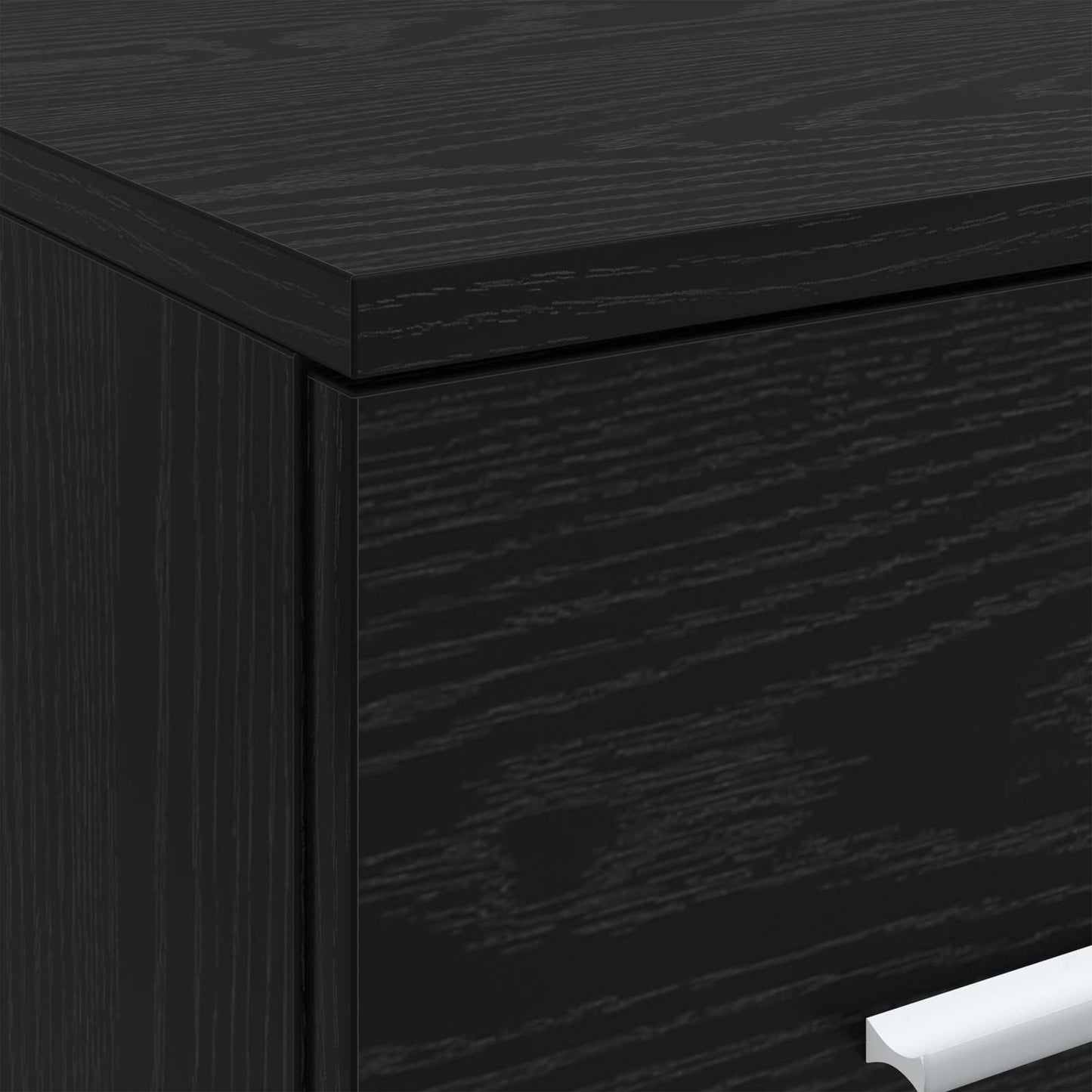 Bathroom Cabinet In-between Black Oak 30 x 35 x 50 cm
