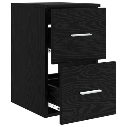 Bathroom Cabinet In-between Black Oak 30 x 35 x 50 cm