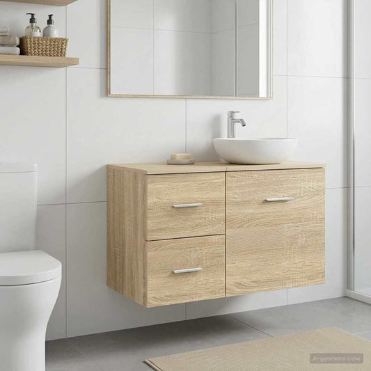 Bathroom Cabinet In-between Sonoma Oak 30 x 35 x 50 cm