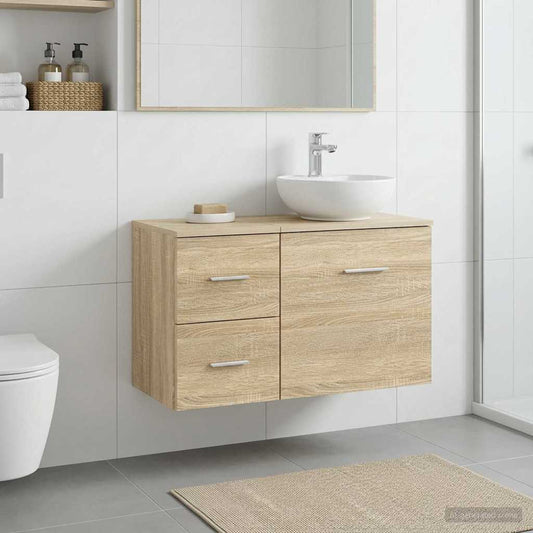 Bathroom Cabinet In-between Sonoma Oak 30 x 41 x 50 cm