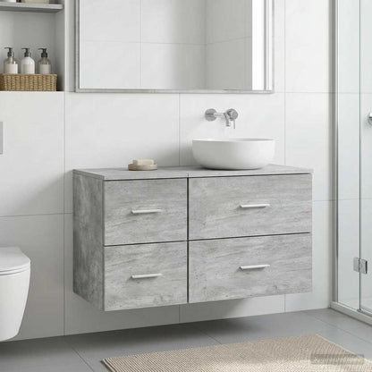Bathroom Cabinet In-between Concrete Grey 30 x 41 x 50 cm