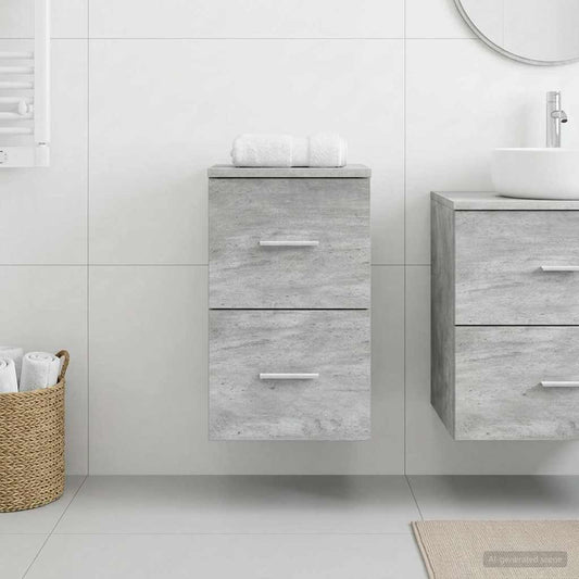 Bathroom Cabinet In-between Concrete Grey 30 x 41 x 50 cm