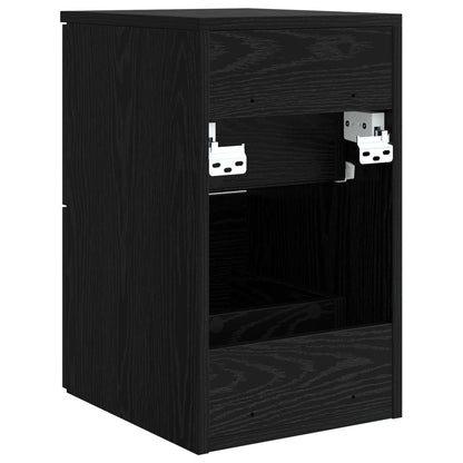 Bathroom Cabinet In-between Black Oak 30 x 44.5 x 50 cm