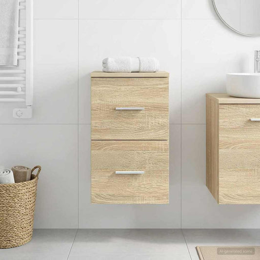 Bathroom Cabinet In-between Sonoma Oak 30 x 44.5 x 50 cm