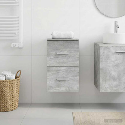 Bathroom Cabinet In-between Concrete Grey 30 x 44.5 x 50 cm