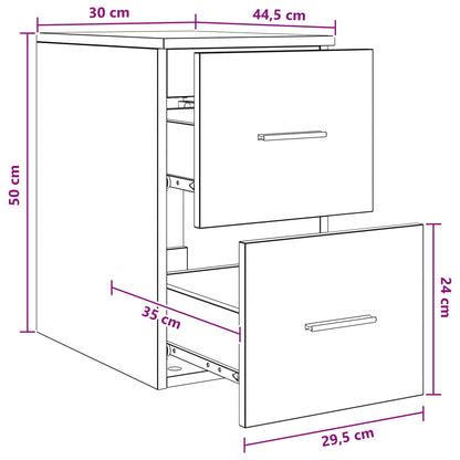 Bathroom Cabinet In-between Concrete Grey 30 x 44.5 x 50 cm