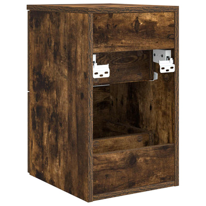 Bathroom Cabinet In-between Smoked Oak 30 x 44.5 x 50 cm