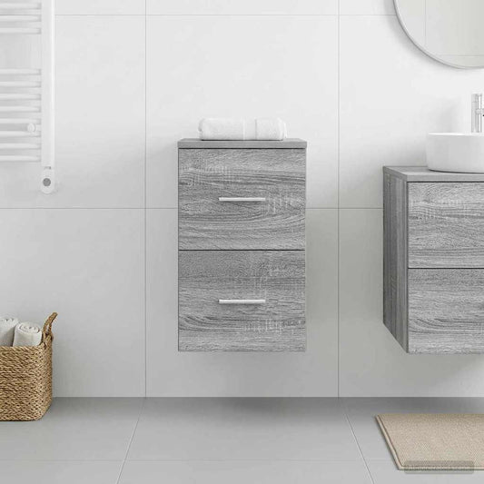 Bathroom Cabinet In-between Grey Sonoma 30 x 44.5 x 50 cm