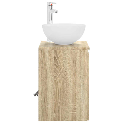 Wall-Mounted Sink Vanity Sonoma Oak 49.5 x 35 x 63 cm