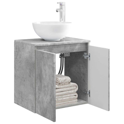 Wall-Mounted Sink Vanity Concrete Grey 49.5 x 35 x 63 cm