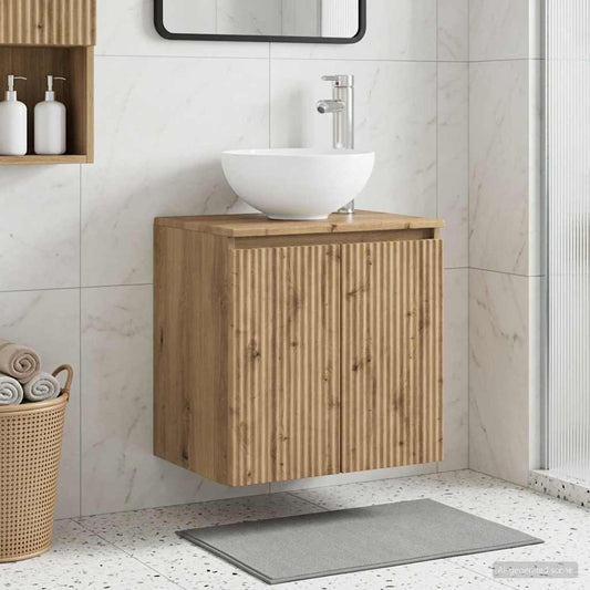 Wall-Mounted Sink Vanity Artisan Oak 49.5 x 41 x 64.5 cm