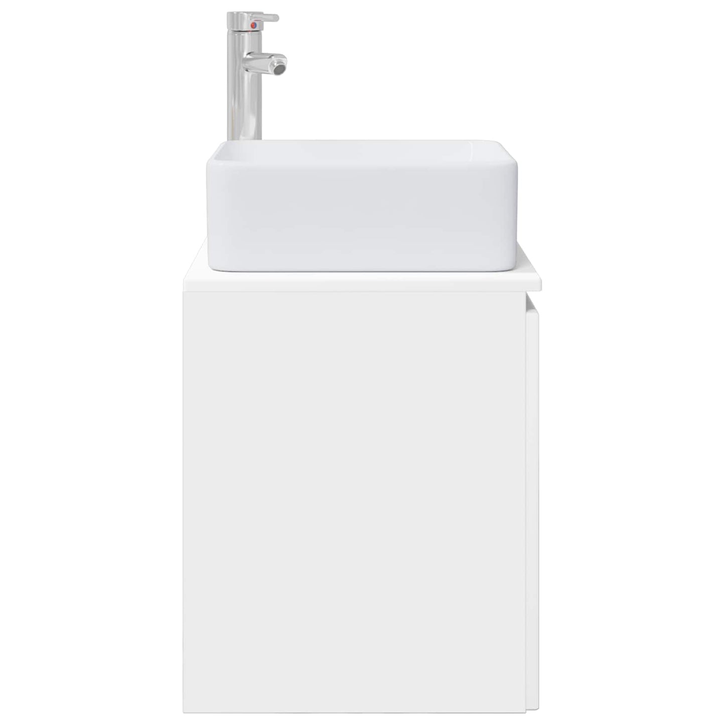 Wall-Mounted Sink Vanity White 49.5 x 41 x 63 cm