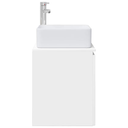 Wall-Mounted Sink Vanity White 49.5 x 41 x 63 cm