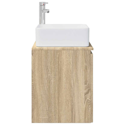 Wall-Mounted Sink Vanity Sonoma Oak 49.5 x 41 x 63 cm