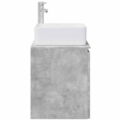 Wall-Mounted Sink Vanity Concrete Grey 49.5 x 41 x 63 cm