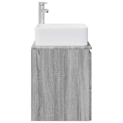 Wall-Mounted Sink Vanity Grey Sonoma 49.5 x 41 x 63 cm