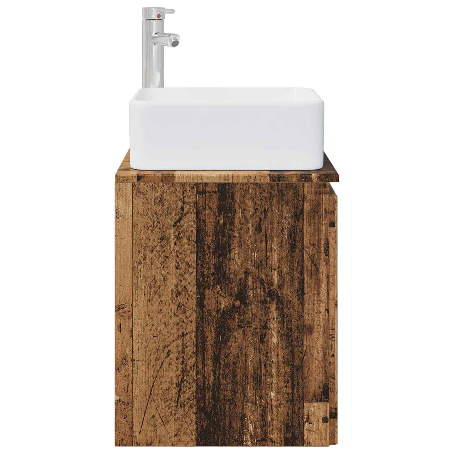 Wall-Mounted Sink Vanity Old Wood 49.5 x 41 x 63 cm