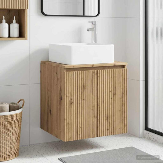 Wall-Mounted Sink Vanity Artisan Oak 49.5 x 41 x 63 cm