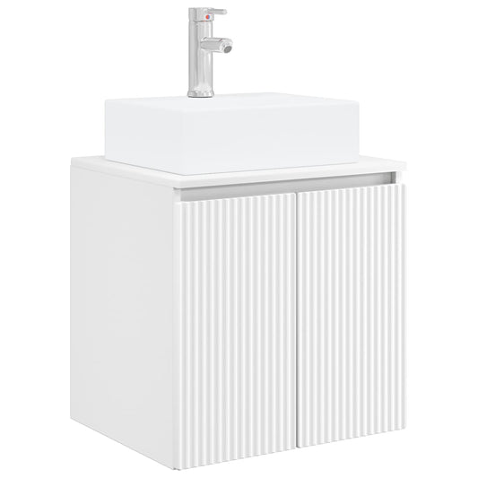Wall-Mounted Sink Vanity White 49.5 x 41 x 62.5 cm