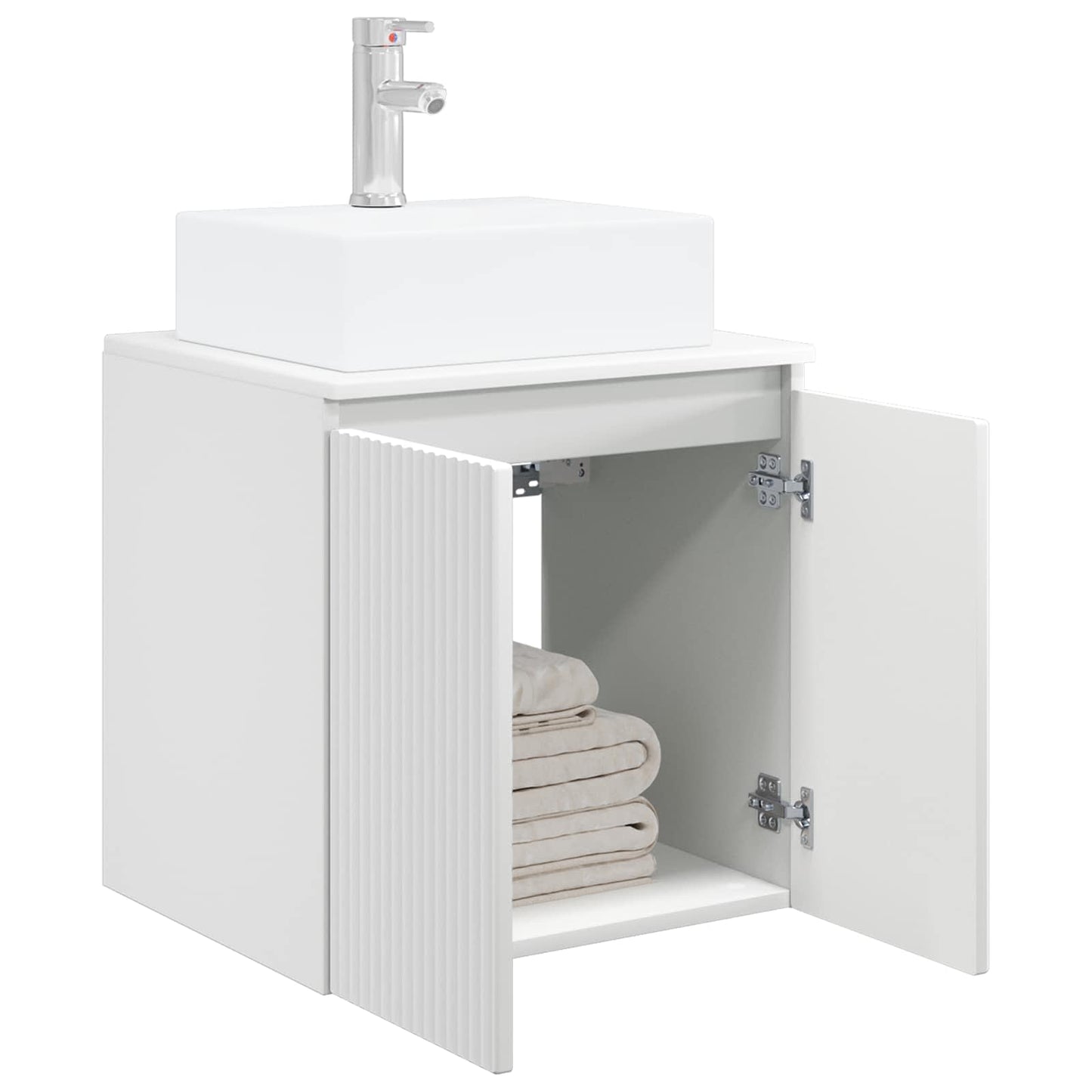 Wall-Mounted Sink Vanity White 49.5 x 41 x 62.5 cm