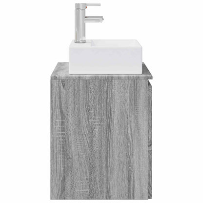 Wall-Mounted Sink Vanity Grey Sonoma 49.5 x 41 x 62.5 cm