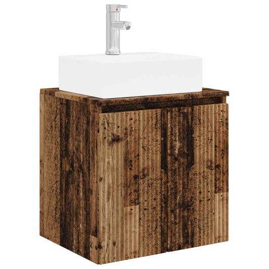 Wall-Mounted Sink Vanity Old Wood 49.5 x 41 x 62.5 cm