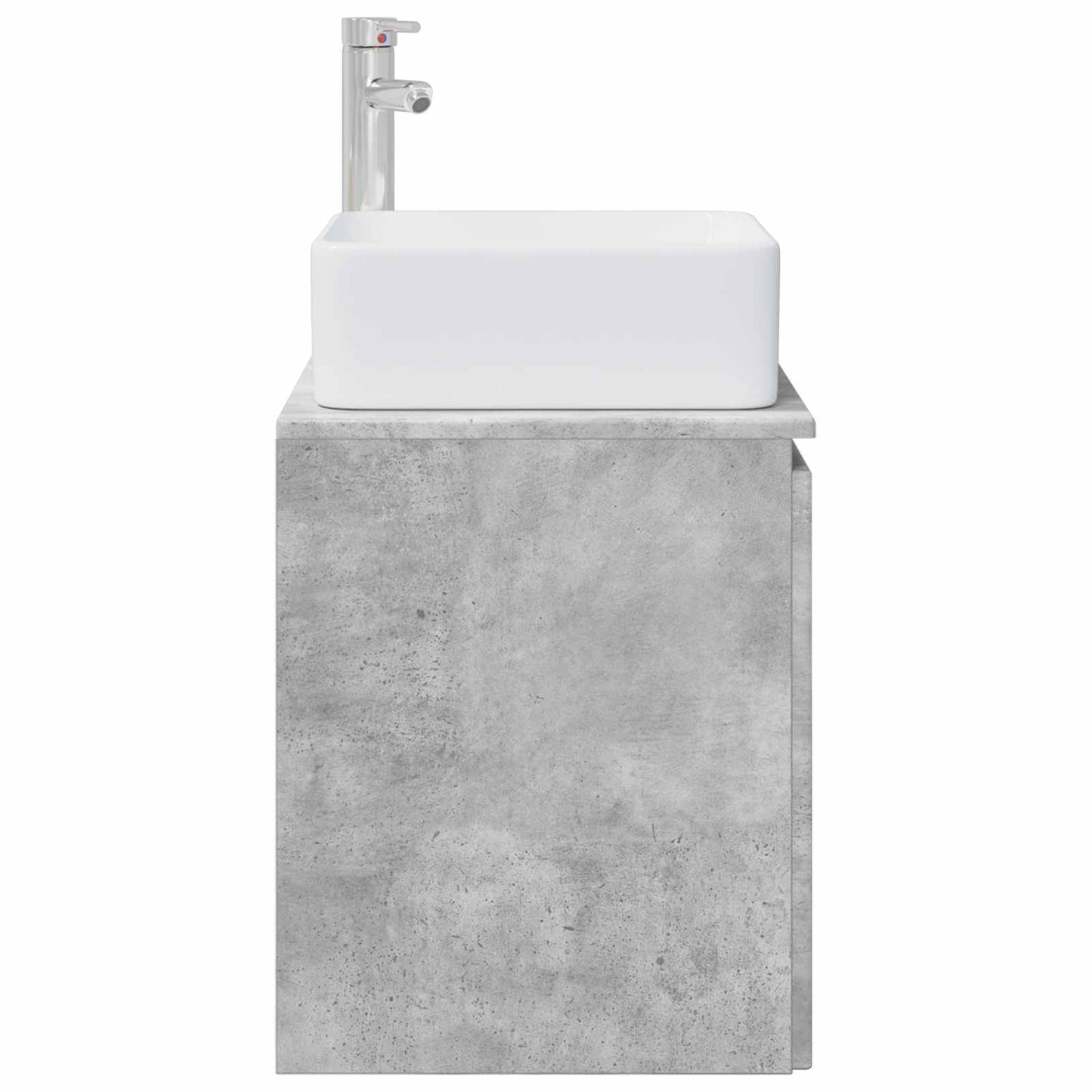 Wall-Mounted Sink Vanity Concrete Grey 53 x 35 x 63 cm