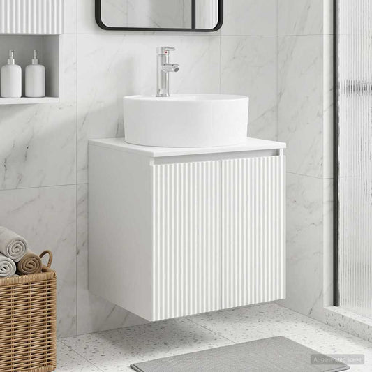 Wall-Mounted Sink Vanity White 49.5 x 44.5 x 65 cm