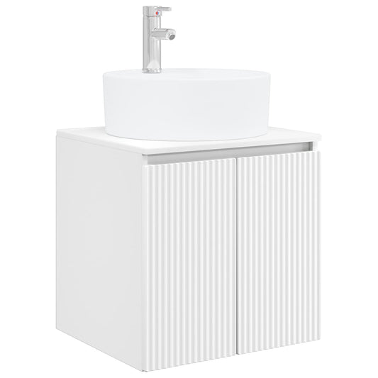 Wall-Mounted Sink Vanity White 49.5 x 44.5 x 65 cm