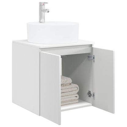 Wall-Mounted Sink Vanity White 49.5 x 44.5 x 65 cm